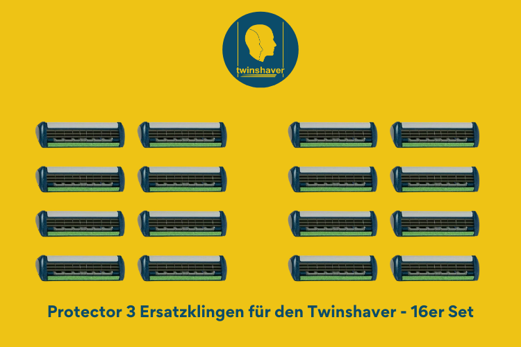 twinshaver Ersatzklingen für sichere Kopfrasur
